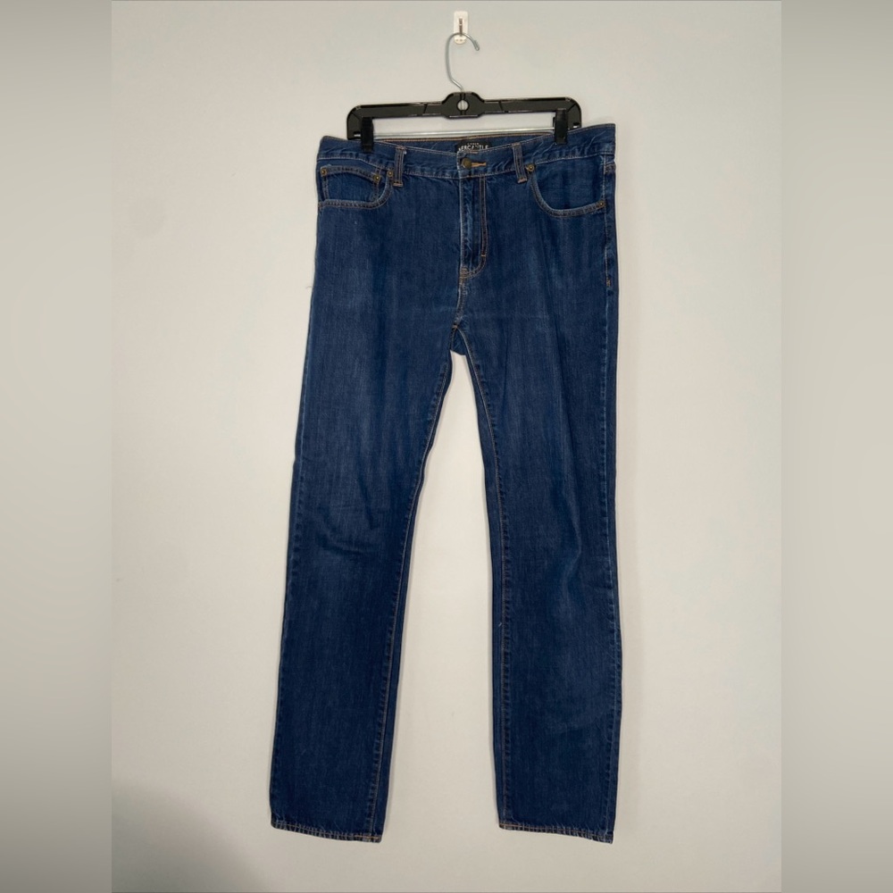 Men’s J Crew mercantile jeans 35x34 dark wash slim fit